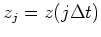 \bgroup\color{Black}$z_j=z(j \Delta t)$\egroup