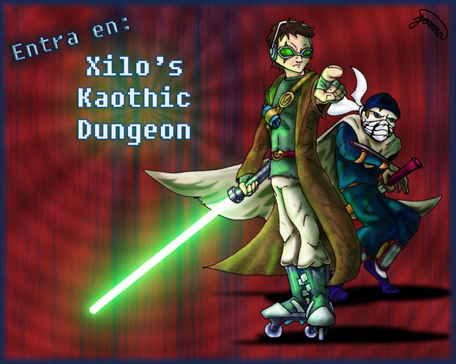 Xilo y Kaos con Espada Xilo y Kaos con Espada